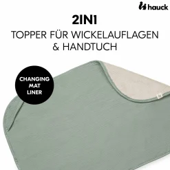 Auflage / Topper für Wickelauflagen wie Change N Clean - Sage