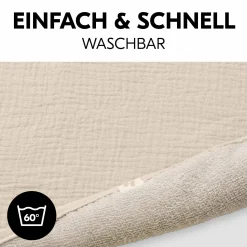 Auflage / Topper für Wickelauflagen wie Change N Clean - Beige
