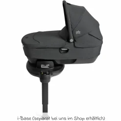 Auto-Babywanne Calmi R129 (40 cm - 75 cm) ab Geburt - 12 Monate im Auto und auf den Kinderwagen Vinca, Aeria, Finiti verwendbar inkl. Regenschutz - Signature - Ebony