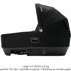 Auto-Babywanne CARI next im Auto und auf dem Kinderwagen verwendbar - Caviar - Kollektion 2025
