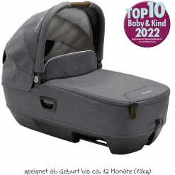 Auto-Babywanne CARI next im Auto und auf dem Kinderwagen verwendbar - Granite - Kollektion 2025