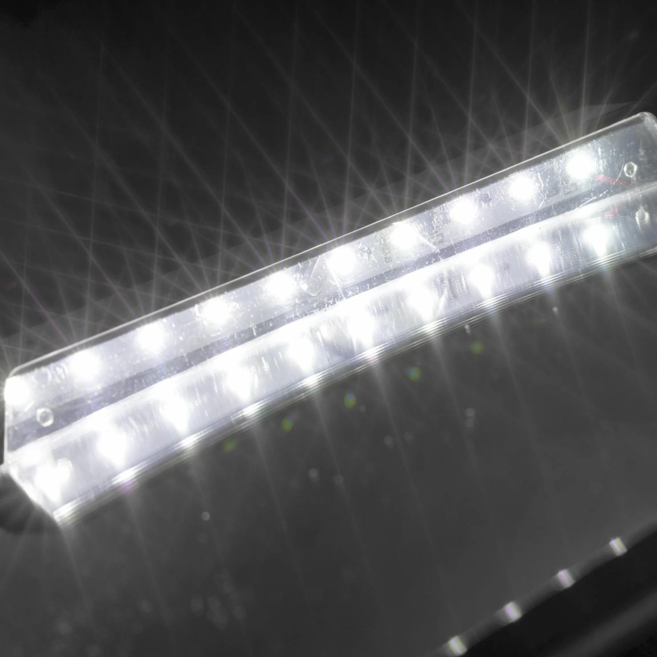 Auto-Sicherheitsspiegel für Reboarder und Babyschalen mit LED-Licht - Schwarz