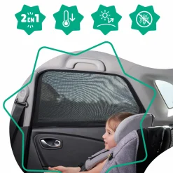 Auto-Sonnenblende / Sonnenschutz 2er Pack für Seitenscheiben