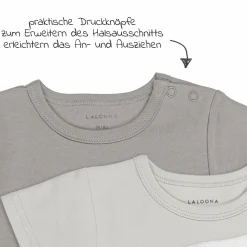 Baby Body Kurzarm OEKO-TEX® 3er Pack - Natur - Gr. 86/92