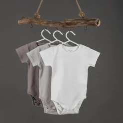 Baby Body Kurzarm OEKO-TEX® 3er Pack - Natur - Gr. 86/92