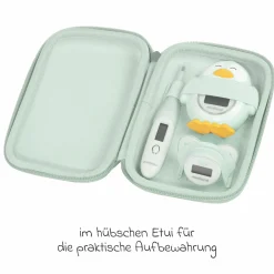 Baby Gesundheits-Set 5-tlg. - mit elektr. Nasensauger + 2 Fieberthermometer + Badethermometer - Mint
