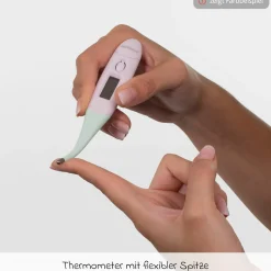 Baby Gesundheits-Set 5-tlg. - mit elektr. Nasensauger + 2 Fieberthermometer + Badethermometer - Mint
