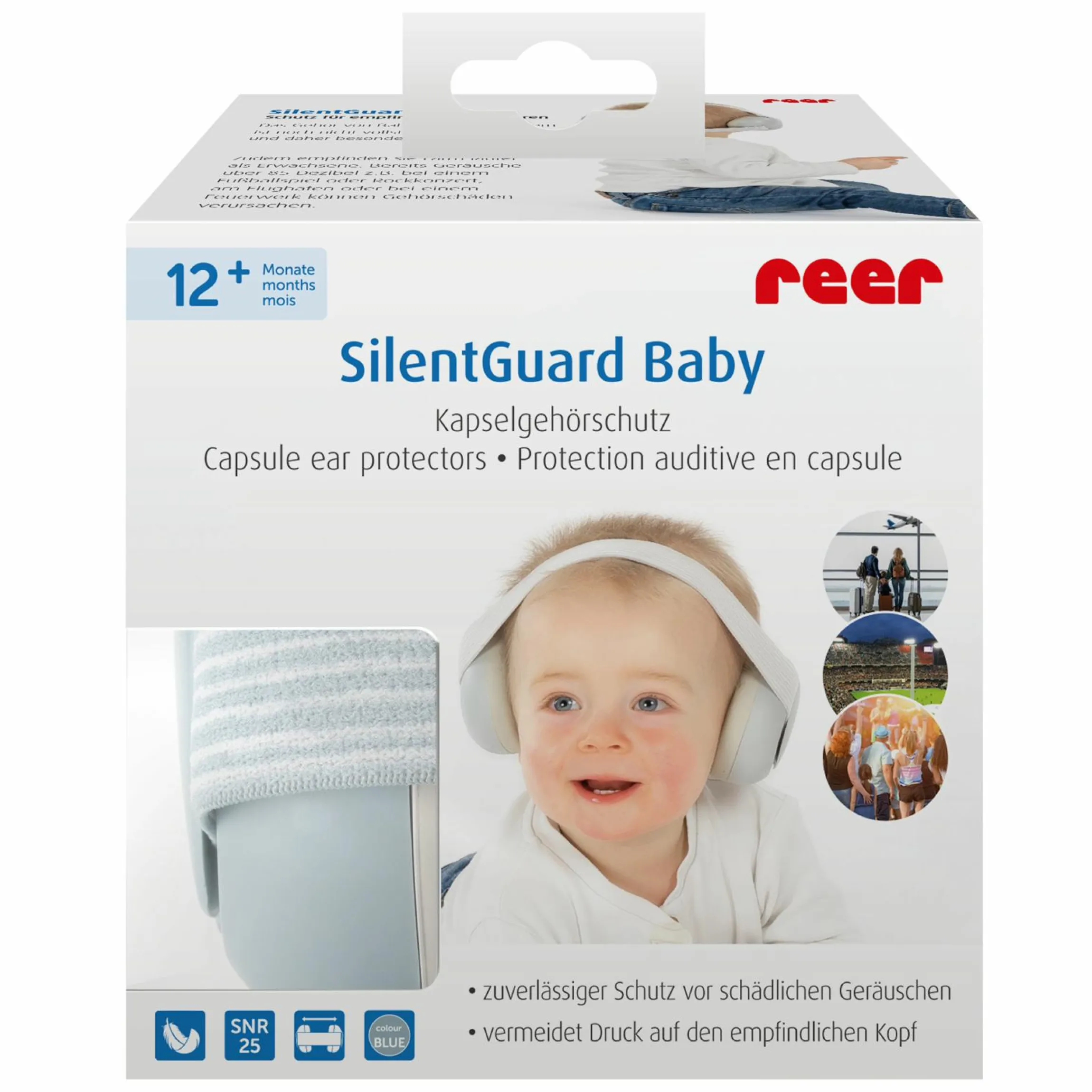 Baby Kapselgehörschutz SilentGuard von 12 Monate - 36 Monate - Blau