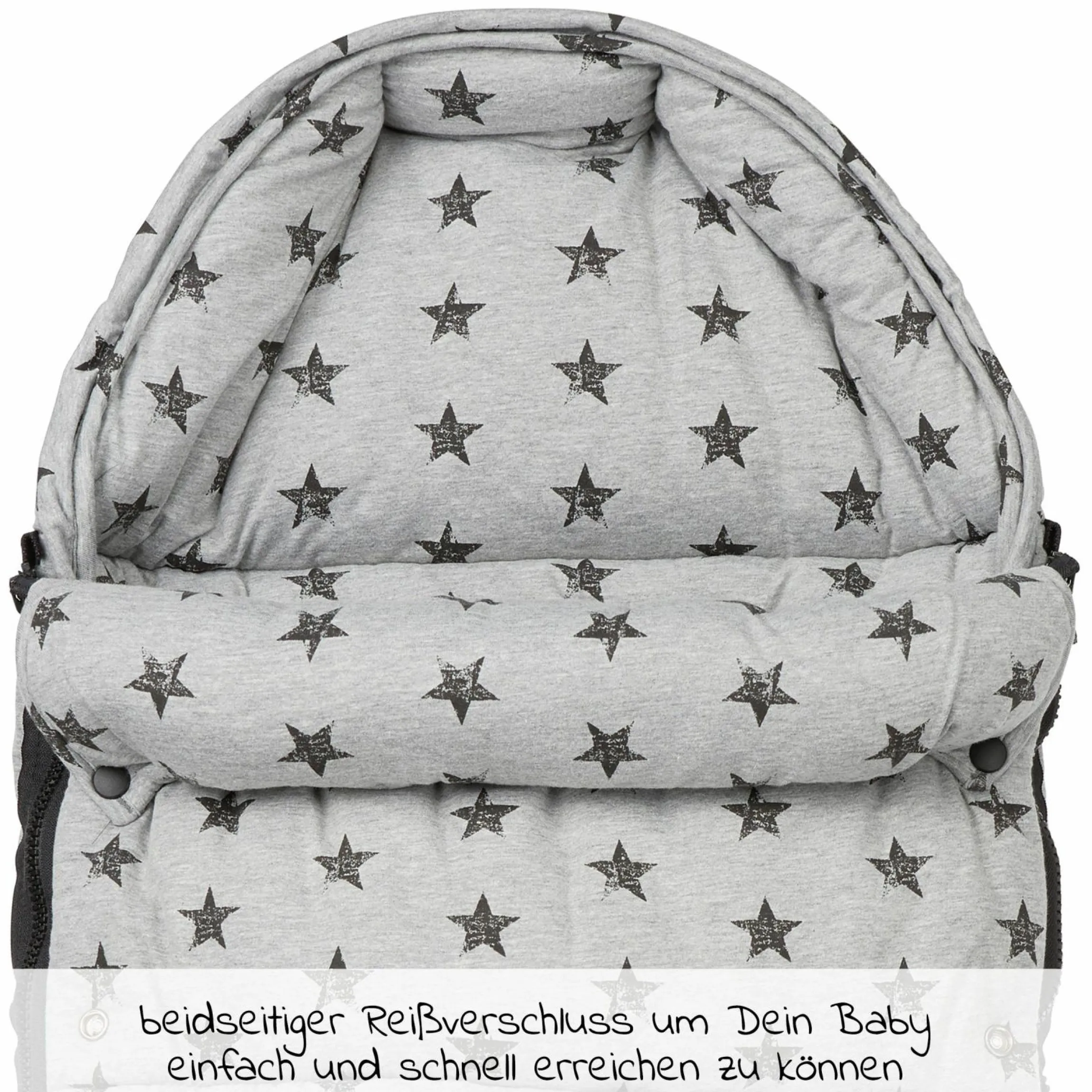 Baby Nestchen für die CX3 Babywanne - Grau Meliert - Kollektion 2024