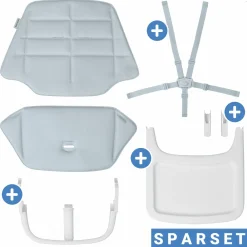 Baby- und Kleinkindset für Nesta Hochstuhl ab 6 Monate - 3 Jahre - Beyond Sky Grey - Kollektion 2025