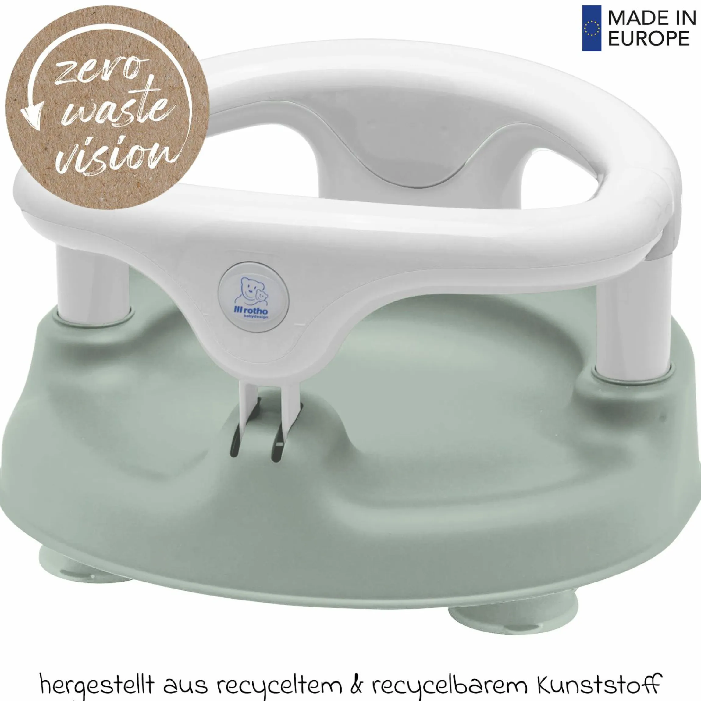 Baby-Badesitz aufklappbar - Sage Green