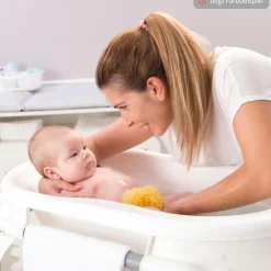 Baby-Badewanne Tilo - mit Anti-Rutschmatte - Sage Green