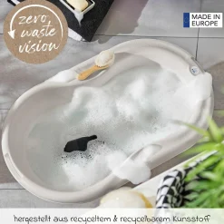 Baby-Badewanne Tilo - mit Anti-Rutschmatte - Cappuccino
