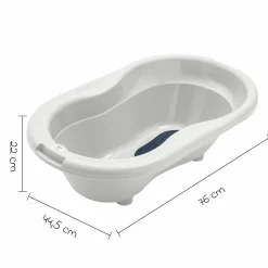Baby-Badewanne Tilo - mit Anti-Rutschmatte - Mistletoe White