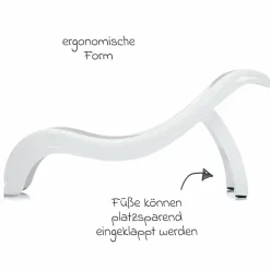 Baby-Badewannensitz Delfin mit ergonomischer Form - Grau