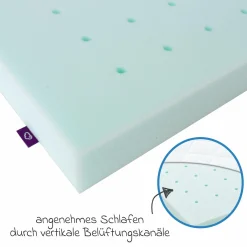 Babybett-Matratze Regenbogen 60 x 120 cm