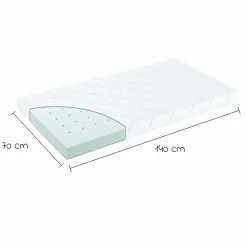Babybett-Matratze Regenbogen 70 x 140 cm