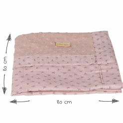 Babydecke 80 x 80 cm - Lil Planet - Rosa Mauve