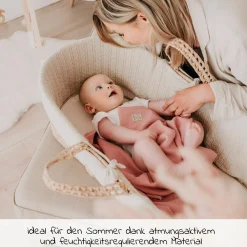 Babydecke Muslin Summer Blanket 75 x 100 cm - Birdal Rose