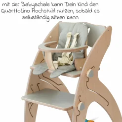 Babyeinsatz für Hochstuhl Quarttolino - Grau - Kollektion 2024