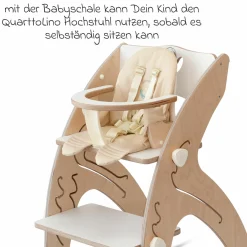 Babyeinsatz für Hochstuhl Quarttolino - Weiß - Kollektion 2024