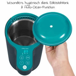 Babyflaschenzubereiter Milky Now + Gratis Milchpulverportionierer - Arctic Blue