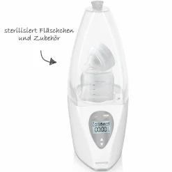 Babykostwärmer & Sterilisator Warmy Advanced - Home & Car - Silver