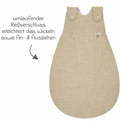 Baby-Mäxchen Außensack - Slub Muslin - Gr. 50/56