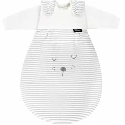 Baby-Mäxchen 3-tlg. - Faces Stripes Grey - Gr. 50/56