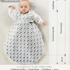 Baby-Mäxchen 3-tlg. - Faces Stripes Grey - Gr. 50/56