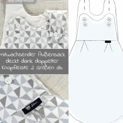 Baby-Mäxchen 3-tlg. Jersey - Sternenhimmel - Gr. 56/62
