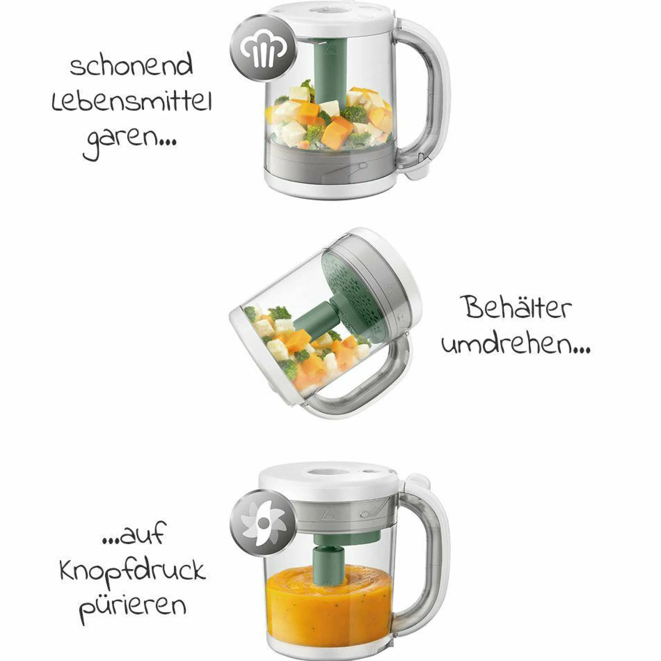 Babynahrungszubereiter 4-in-1 - SCF885/01 - Grün