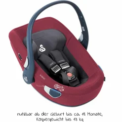 Babyschale Albert i-Size 1.2 ab Geburt - 18 Monate (40 cm - 85 cm, bis 13 kg) inkl. Neugeboreneneinlage, Sonnenverdeck & verstellbare Kopfstütze - Forest Fruits