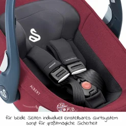Babyschale Albert i-Size 1.2 ab Geburt - 18 Monate (40 cm - 85 cm, bis 13 kg) inkl. Neugeboreneneinlage, Sonnenverdeck & verstellbare Kopfstütze - Forest Fruits