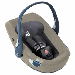 Babyschale Albert i-Size 1.2 ab Geburt - 18 Monate (40 cm - 85 cm, bis 13 kg) inkl. Neugeboreneneinlage, Sonnenverdeck & verstellbare Kopfstütze - Alfala