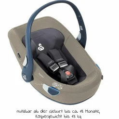 Babyschale Albert i-Size 1.2 ab Geburt - 18 Monate (40 cm - 85 cm, bis 13 kg) inkl. Neugeboreneneinlage, Sonnenverdeck & verstellbare Kopfstütze - Alfala