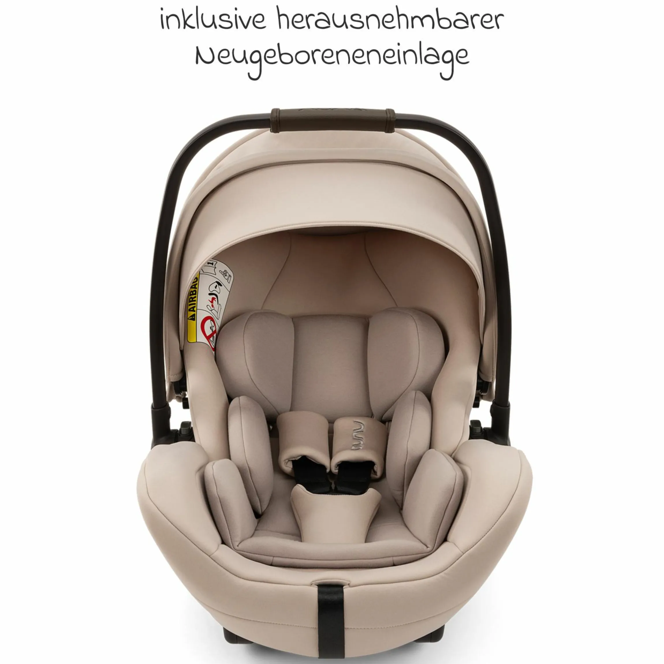 Babyschale ARRA flex i-Size ab Geburt bis 13 kg (40 cm - 87 cm) Liegeposition 157° inkl. Sitzverkleinerer & Sonnenverdeck nur 3,9 kg - Biscotti