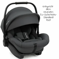 Babyschale ARRA next inkl. Base next ab Geburt bis 13 kg (40 cm - 85 cm) inkl. Sitzverkleinerer, Sonnenverdeck, Polsterschutz, Spieltier nur 3,5 kg - Ocean