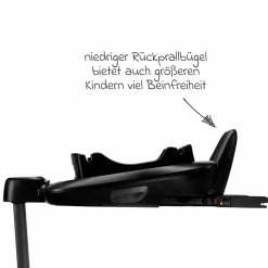 Babyschale ARRA next inkl. Base next ab Geburt bis 13 kg (40 cm - 85 cm) inkl. Sitzverkleinerer, Sonnenverdeck, Polsterschutz, Spieltier nur 3,5 kg - Biscotti