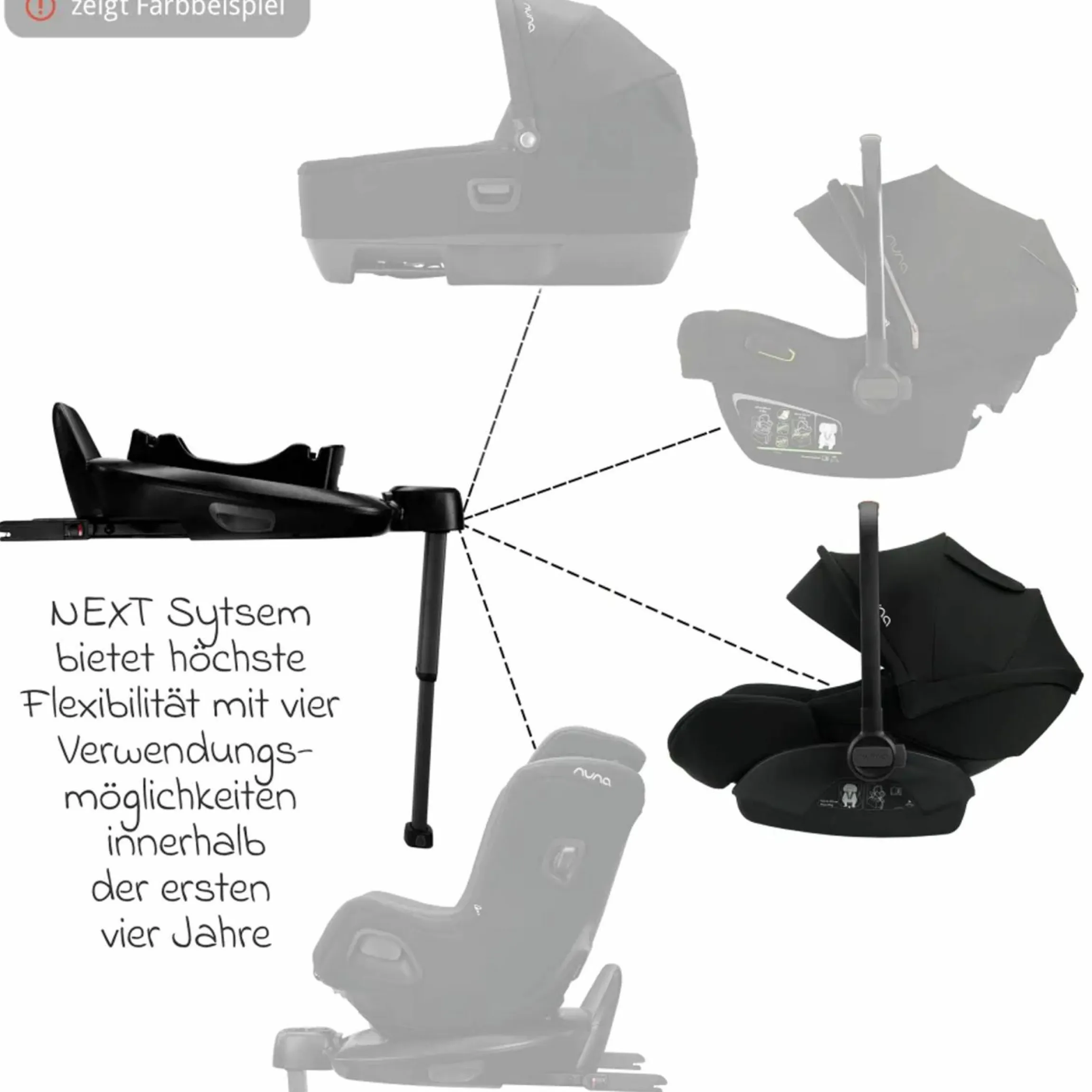 Babyschale ARRA next i-Size ab Geburt bis 13 kg (40 cm - 85 cm) Liegeposition 157° inkl. Sitzverkleinerer & Sonnenverdeck nur 3,5 kg - Biscotti