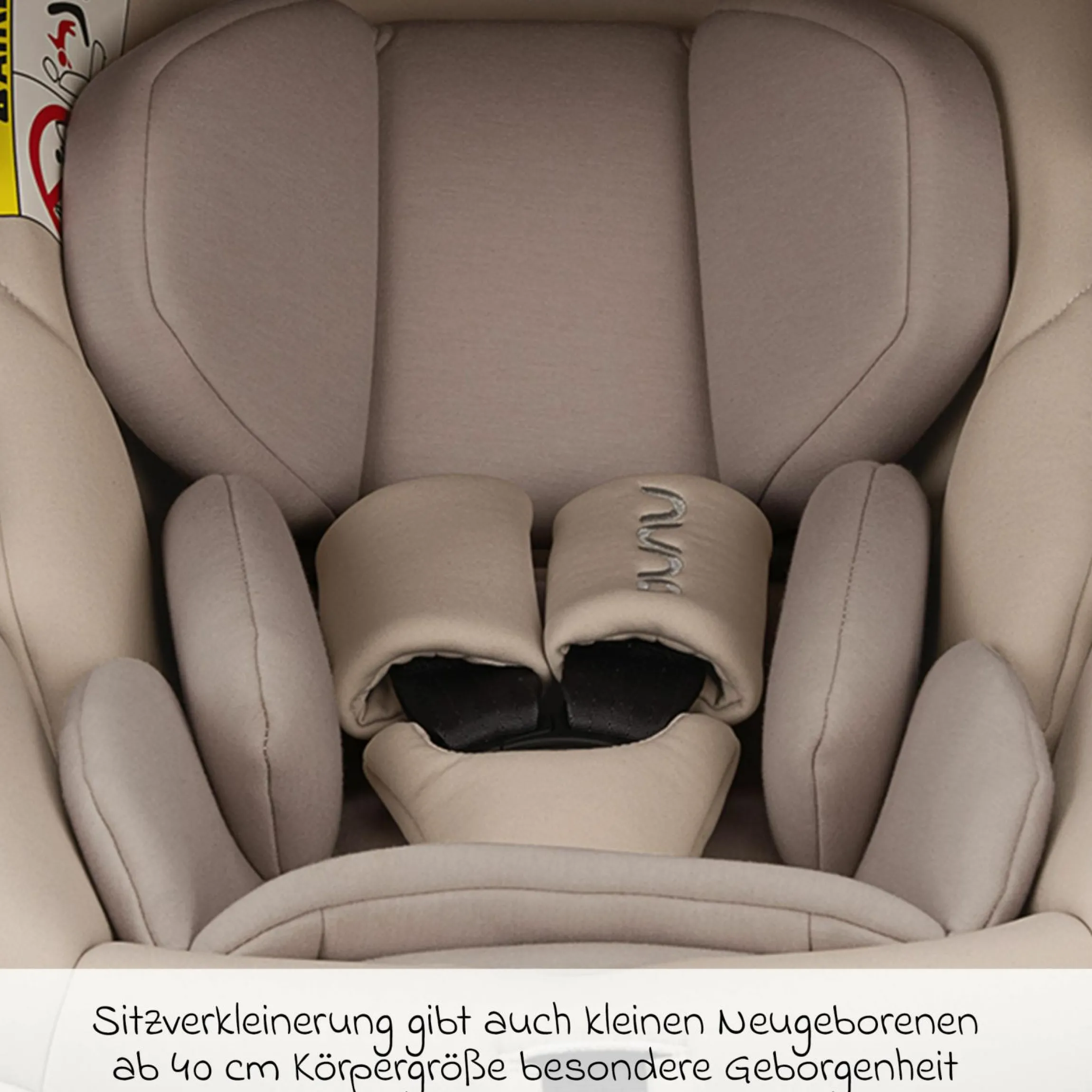 Babyschale ARRA next i-Size ab Geburt bis 13 kg (40 cm - 85 cm) Liegeposition 157° inkl. Sitzverkleinerer & Sonnenverdeck nur 3,5 kg - Biscotti