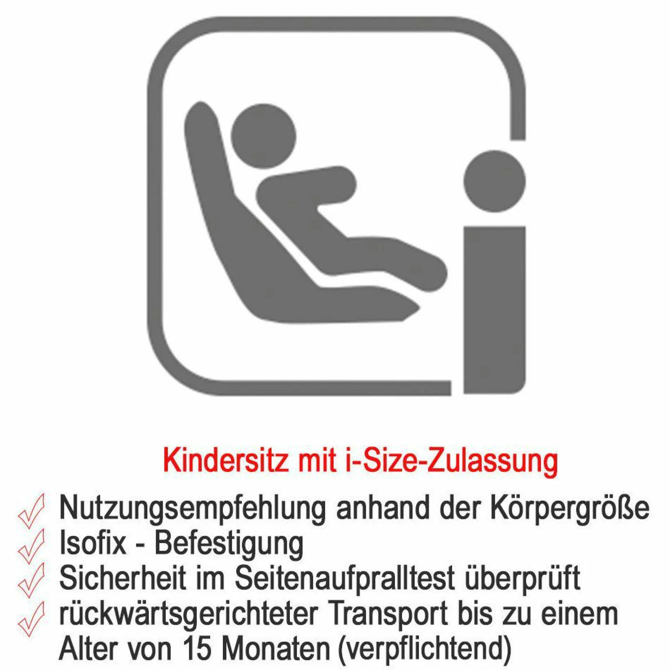 Babyschale Avan i-Size 45 cm - 83 cm / bis max. 15 Monate - Prime - Mat Black