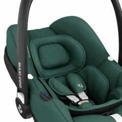 Babyschale CabrioFix i-Size ab Geburt - 12 Monate (40-75 cm) & Sitzverkleinerer, Sonnenverdeck - Essential Green - Kollektion 2025