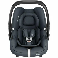 Babyschale CabrioFix i-Size ab Geburt - 12 Monate (40-75 cm) & Sitzverkleinerer, Sonnenverdeck inkl. Einschlagedecke Pusteblume - Essential Graphite - Kollektion 2025