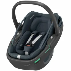 Babyschale Coral 360 i-Size ab Geburt bis 12 kg (40 cm - 75 cm) mit Soft Carrier & Sonnenverdeck - Essential Graphite