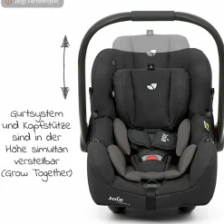 Babyschale i-Gemm 3 i-Size ab Geburt- 13 kg (40 cm -85 cm) inkl. Sitzverkleinerer - Pavement