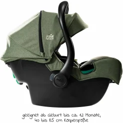 Babyschale i-Jemini i-Size ab Geburt - 13 kg (40 cm - 85 cm) inkl. Sitzverkleinerer & Sonnenverdeck - Signature - Pine