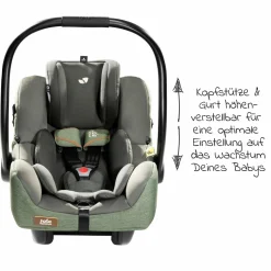 Babyschale i-Jemini i-Size ab Geburt - 13 kg (40 cm - 85 cm) inkl. Sitzverkleinerer & Sonnenverdeck - Signature - Pine