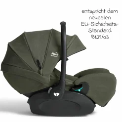 Babyschale I-Level Pro i-Size mit Isofix-Basisstation ab Geburt - 13 kg (40 cm -87 cm) mit Liegefunktuion, Sitzverkleinerer, Sonnenverdeck & Polsterschutz - Signature - Evergreen