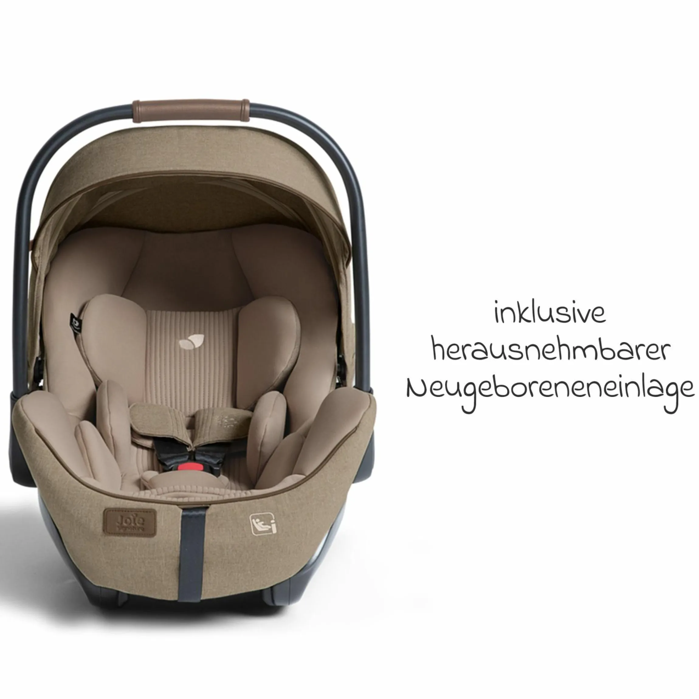 Babyschale I-Level Pro i-Size ab Geburt - 13 kg (40 cm -87 cm) mit Liegefunktuion, Sitzverkleinerer & Sonnenverdeck - Signature - Sandstone